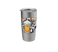 Funny Beer Skunk Art - Just One More Before We Go! Stainless Steel Insulated Tumbler