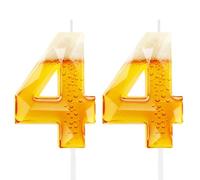 Funny Beer Themed Birthday Candles for Men, 44th Birthday Cake Topper Decorations for Beer Lovers, Novelty Design Party Supplies for 44 Year Old Dad Husband Grandpa