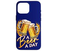 Funny Beer Toast Quote A Beer A Day Beer Brewer Beer Drinker Case for iPhone 16 Pro Max