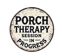 Funny Beer Wall Sign Group Therapy Practiced Here Vintage Metal Sign for Home Decor Man Cave Backyard Garage Bar Wall Art 30x30 CM