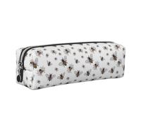 Funny Bees Print Adults Pencil Case Pouch Stationery Organizer Office Travel Supply Accessory