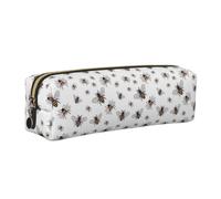 Funny Bees Print Adults Pencil Case Pouch Stationery Organizer Office Travel Supply Accessory