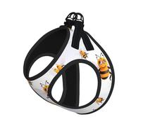 Funny Bees Small Pet Harness Vest - Full Print Design, Adjustable and Reflective for Safety, Suitable for Small Cats and Dogs Pet leash vest