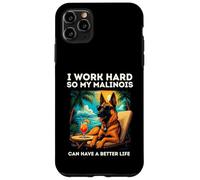 Funny Belgian Malinois Dog I Work Hard Design Malinois Lover Case for iPhone 11 Pro Max
