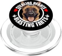 Funny Belgian Malinois Stealing Hearts Blasting Farts Dog PopSockets PopGrip for MagSafe