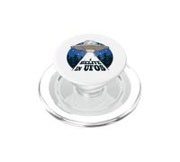 Funny Believe in UFOs Alien Space Mystery Beam Design PopSockets PopGrip for MagSafe