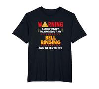 Funny Bell Ringing, Church Bell Ringer, Joke Graphic T-Shirt, Men's Big and Tall, Black, 3X Tall