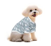 Funny Beluga Whales Cotton Dog T-Shirts For Dogs Cats Soft Puppy Outfit Apparel Pet Pullover Tee Shirt S