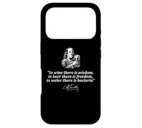Funny Benjamin Franklin Drinking Quote Case for iPhone 17 Pro