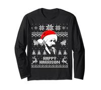 Funny Benjamin President Harrison Christmas Holiday Parody Long Sleeve T-Shirt