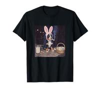Funny Bernese Mountain Dog Bunny Ears Smoking Easter Eggs T-Shirt