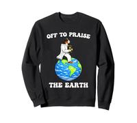 Funny Bernese Mountain Dog Off To Praise The Earth Earth Day Sweatshirt