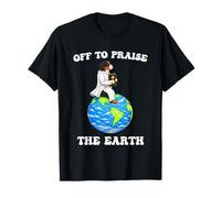 Funny Bernese Mountain Dog Off to Praise The Earth Earth Day T-Shirt