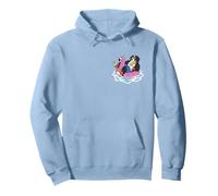 Funny Bernese Mountain Dog Pocket Pool Float Flamingo Summer Pullover Hoodie