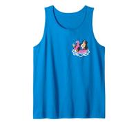 Funny Bernese Mountain Dog Pocket Pool Float Flamingo Summer Tank Top