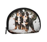 Funny Bernese Mountain DogSmall Makeup Sanitary Napkin Storage Bag,Women's Cosmetic Coin Purse