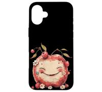Funny Berry Face Graphic For Vegetarian Women Cute Cherry Case for iPhone 16 Plus