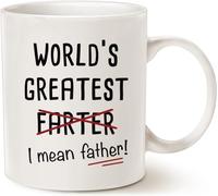 Funny Best Dad Funny Novelty Coffee Mug World's Greatest F I Mean Father Best Cute Birthday Gifts for Dad Cup White Funny Funny Novelty Coffee Mugs Funny Novelty Coffee Mug 11 Oz