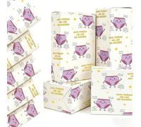 Funny Best Friend Birthday Wrapping Paper, QRTDXP 5 Sheets 50x70cm Recyclable Humour Gift Paper with Big Knickers Design for Women Girls Friends Birthday Party