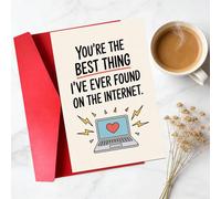 Funny Best Friend Card for Men, Women - Perfect for Family, Friends & Anyone | Unique Gift & Cute Decor Idea | Humorous Card for Birthdays, Valentine's Day, Anniversaries & More A32