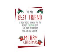 Funny Best Friend Christmas Card For Her Him Colleague Cheeky Festive Card You Already Have Me XM135