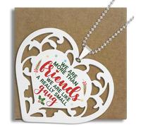 Funny Best Friend Ornament, “We are Like a Really Small Gang” Quote Heart Shaped Friendship Keepsake Gift for Women, Christmas for Friends Ornament S2X12