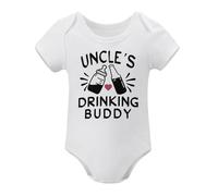 Funny Best Uncle Baby Clothes Uncle's Drinking Buddy Boy Outfits Girl Bodysuits White-style 18months