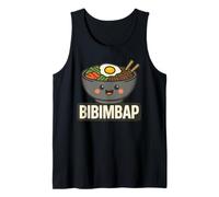 Funny Bibimbap Cartoon K-Food Lover Love Korean Food Tank Top