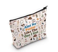 Funny Bible Gift Pastor Cosmetic Bag Pastor Appreciation Gift Pastor's Wife Gift Faith Religious Gift (One I Got Bag)