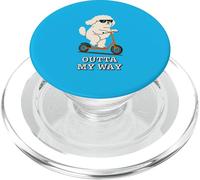 Funny Bichon Outta My Way Cool Dog PopSockets PopGrip for MagSafe