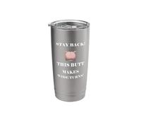 Funny Big Booty on the Back Pig Design Stainless Steel Insulated Tumbler