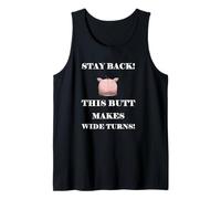 Funny Big Booty on the Back Pig Design Tank Top