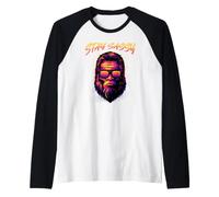 Funny Big Foot Sasquatch Stay Sassy Pun Design Raglan Baseball Tee