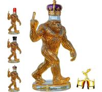 Funny Big Foot Whiskey Bottle, Decorate A Bigfoot Bottle,Orangutan Middle Finger Wine,Novelty Wine Decanter for Bigfoot Enthusiasts
