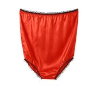 Funny Big Knickers for Women Oversized Novelty Underwear with Heart or Leopard Print for Hen Party, Birthday, Retirement, Anniversary, Bridal Shower or Costume Funny Joke Underwear For (Red, One Size)