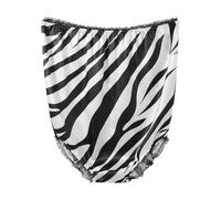 Funny Big Knickers for Women Oversized Novelty Underwear with Heart or Leopard Print for Hen Party, Birthday, Retirement, Anniversary, Bridal Shower or Costume Funny Joke Underwear (Black, One Size)