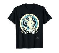 funny big thumbs-up bonjour polar-bear T-Shirt