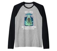 Funny Bigfoot 1967-2026 Abducted UFO Abduction Sasquatch Raglan Baseball Tee