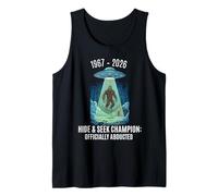 Funny Bigfoot 1967-2026 Abducted UFO Abduction Sasquatch Tank Top