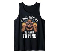 Funny Bigfoot A Girl Like Me Is Hard To Forest Find Tank Top