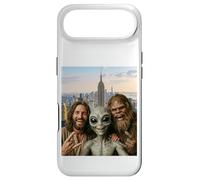Funny Bigfoot Alien Jesus Rock On Hand Sign UFO Selfie Case for iPhone Air
