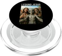 Funny Bigfoot Alien Jesus Rock On Hand Sign UFO Selfie PopSockets PopGrip for MagSafe