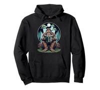 Funny Bigfoot Alien UFO Sasquatch Cryptid Humor Paranormal Pullover Hoodie