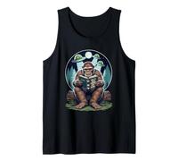 Funny Bigfoot Alien UFO Sasquatch Cryptid Humor Paranormal Tank Top