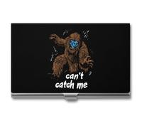 Funny Bigfoot Can't Catch Me Business Card Holder for Men Women