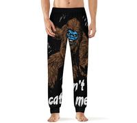 Funny Bigfoot Can't Catch Me Men's Pajama Pants Lightweight Pjs Bottoms Lounge Pants Sleepwear Soft