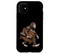 Funny Bigfoot Carrying Piano Sasquatch Pianist Musician Case for iPhone 11