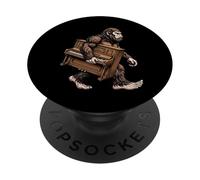 Funny Bigfoot Carrying Piano Sasquatch Pianist Musician PopSockets Adhesive PopGrip
