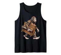Funny Bigfoot Carrying Piano Sasquatch Pianist Musician Tank Top