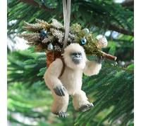 Funny Bigfoot Christmas Ornament, Myth Meets Holiday Magic, 2026 Wildlife Wonders Collection, 2D Acrylic Bigfoot Holiday Decor, for Christmas Tree, Cabin, Office (B)